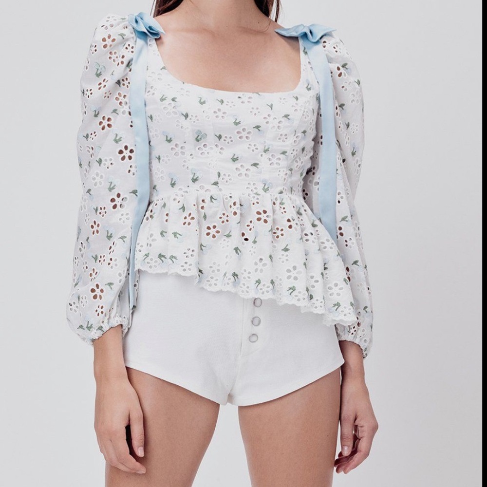 For love and lemons cherry corset blouse size S